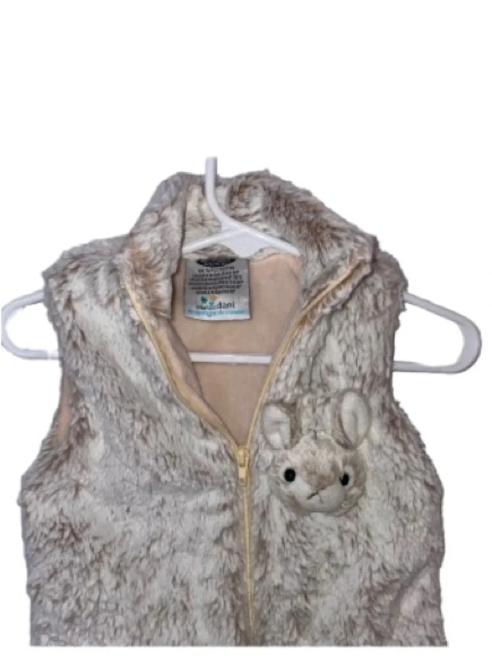 Creations Dani Bunny Plush Vest 6-12 Months